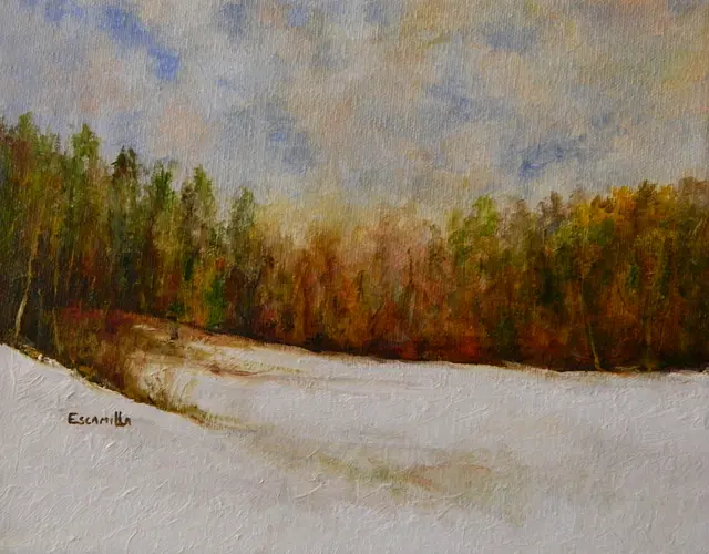 Fall Snow on Slope 2013 by Alberto Escamilla