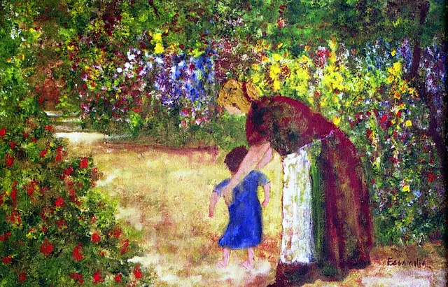 Grandma and Child by Alberto Escamilla