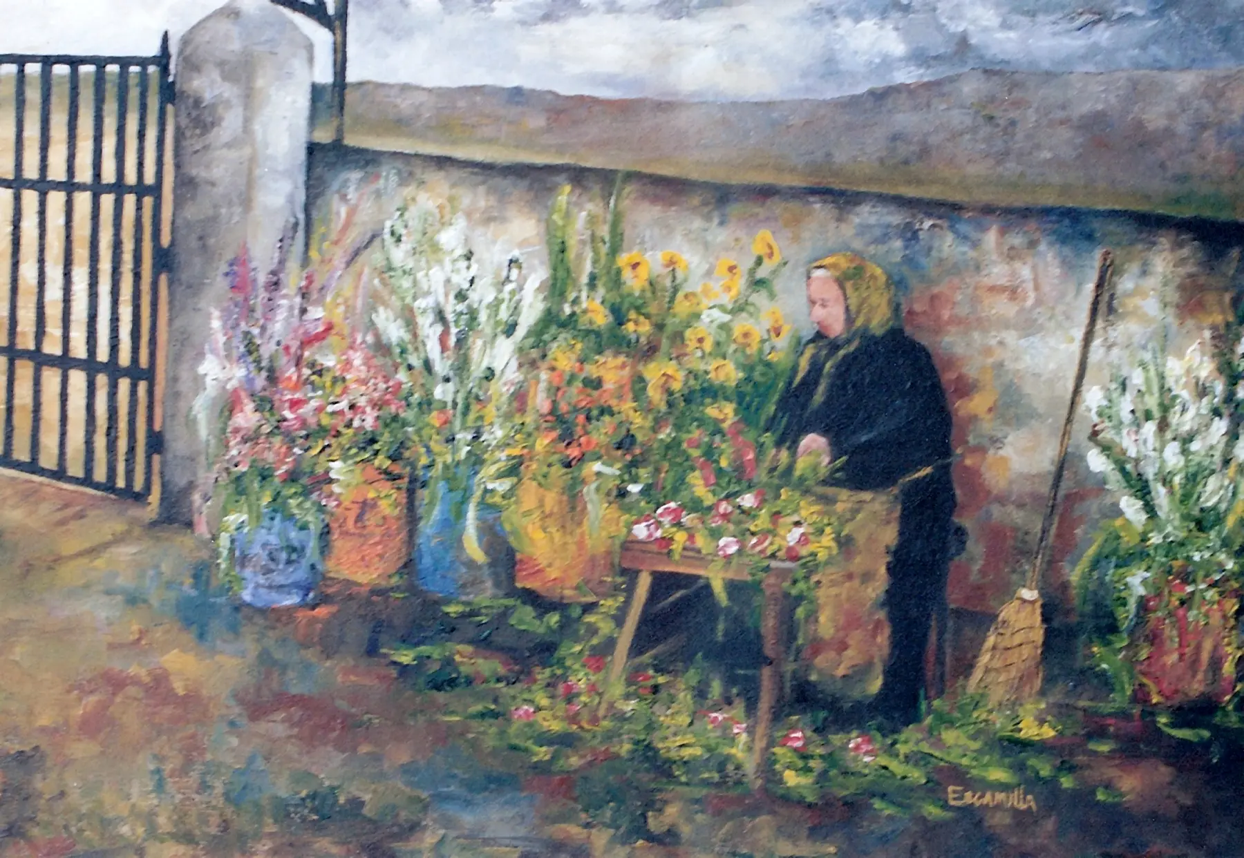 Flower Maker Outside Concordia by Alberto Escamilla