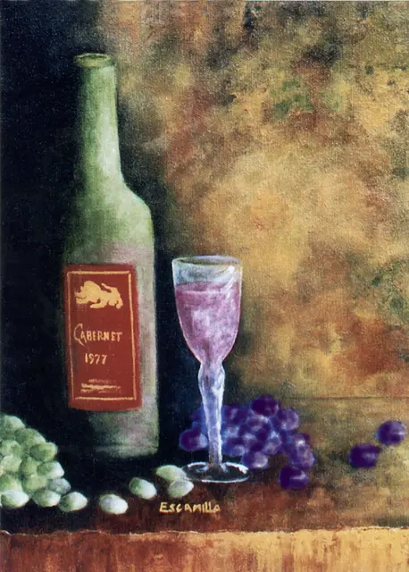 Wine and Grapes by Alberto Escamilla