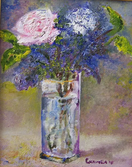 Flowers with Lilac by Alberto Escamilla