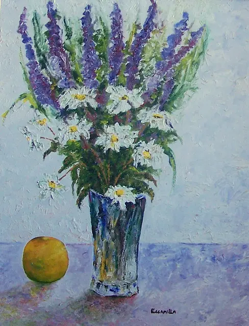 Flowers with Orange by Alberto Escamilla