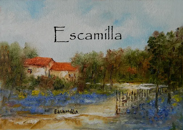 Blue Bonnets and Sunflowers by Alberto Escamilla