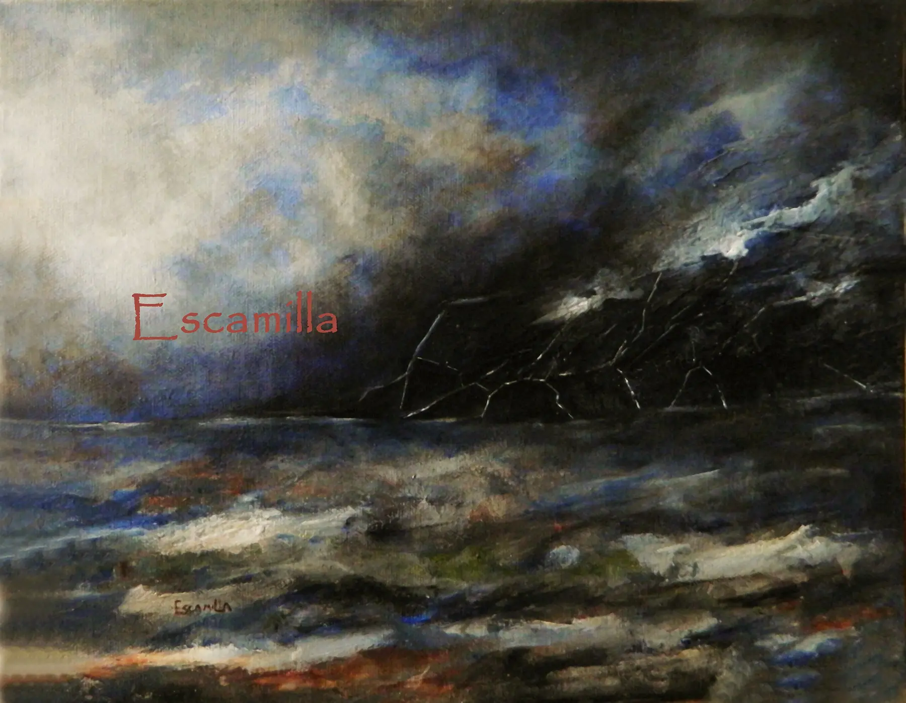 Lightening Storm at Sea by Alberto Escamilla