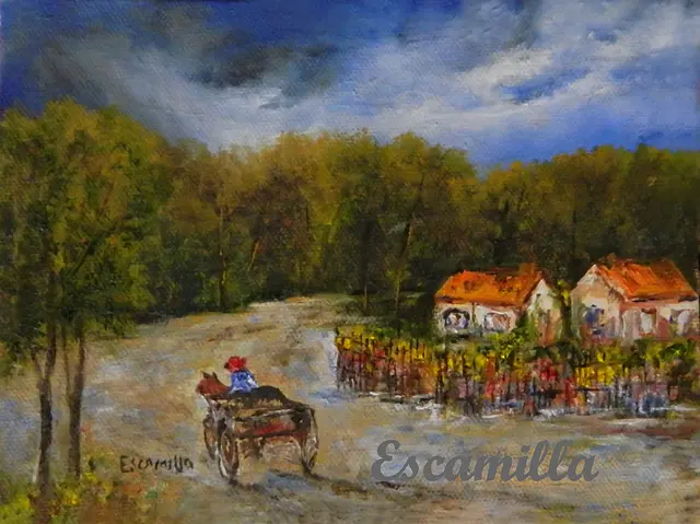 Wagon Ride after Passing Storm by Alberto Escamilla