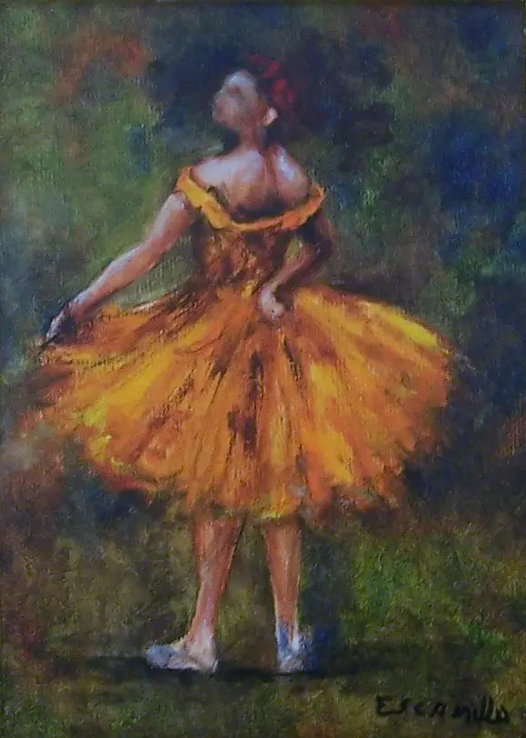 Ballerina in Orange by Alberto Escamilla