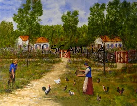 My Grandmother's Back Yard II - Feeding Time by Alberto Escamilla