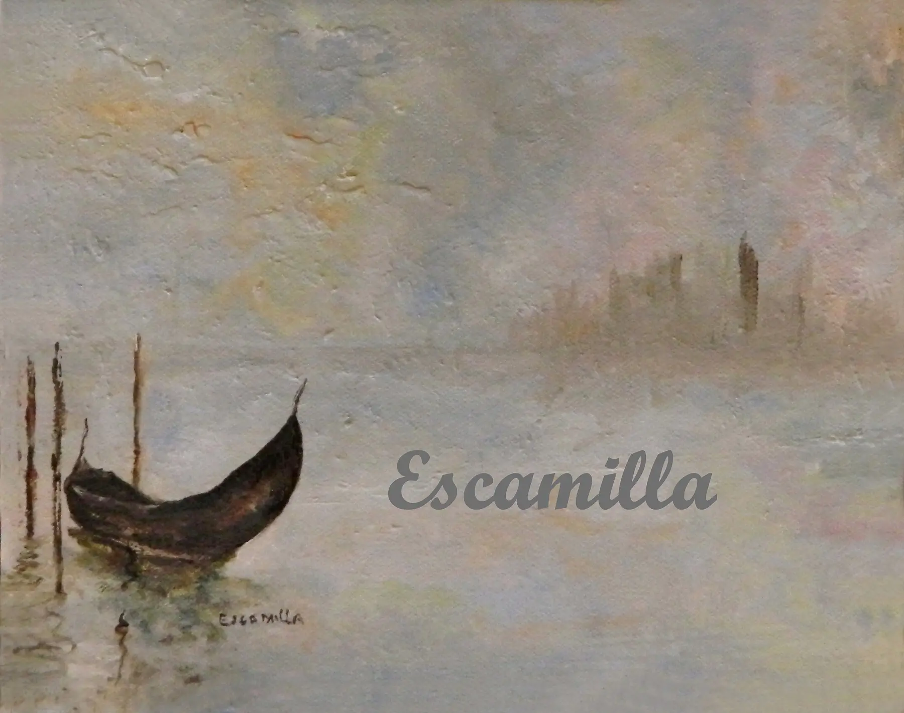 Gondola at St. Mark's Square Venice by Alberto Escamilla