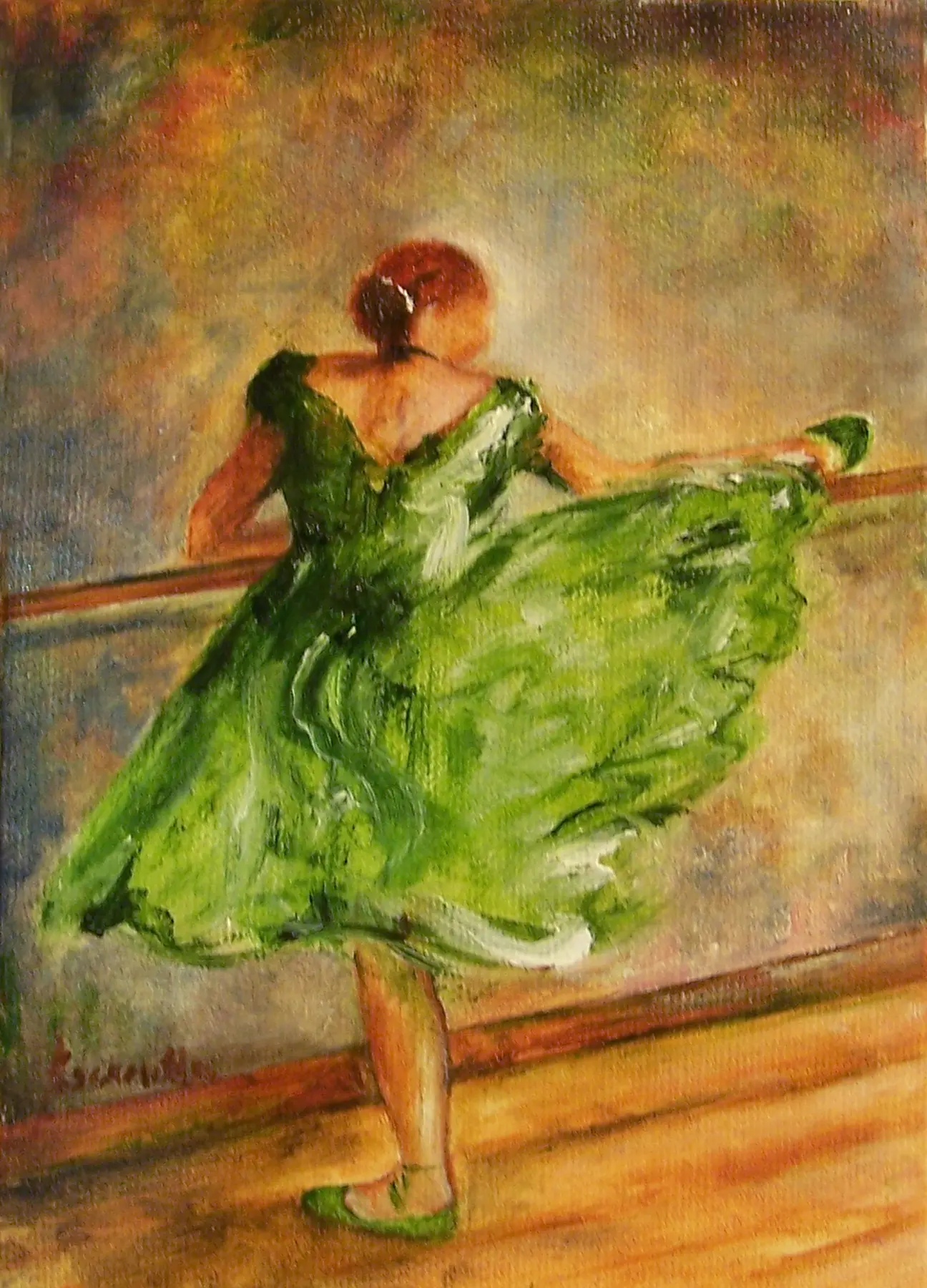 Ballerina in Green II by Alberto Escamilla