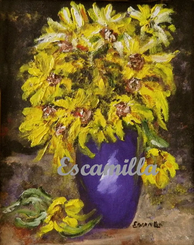 Sunflowers and Daisies by Alberto Escamilla