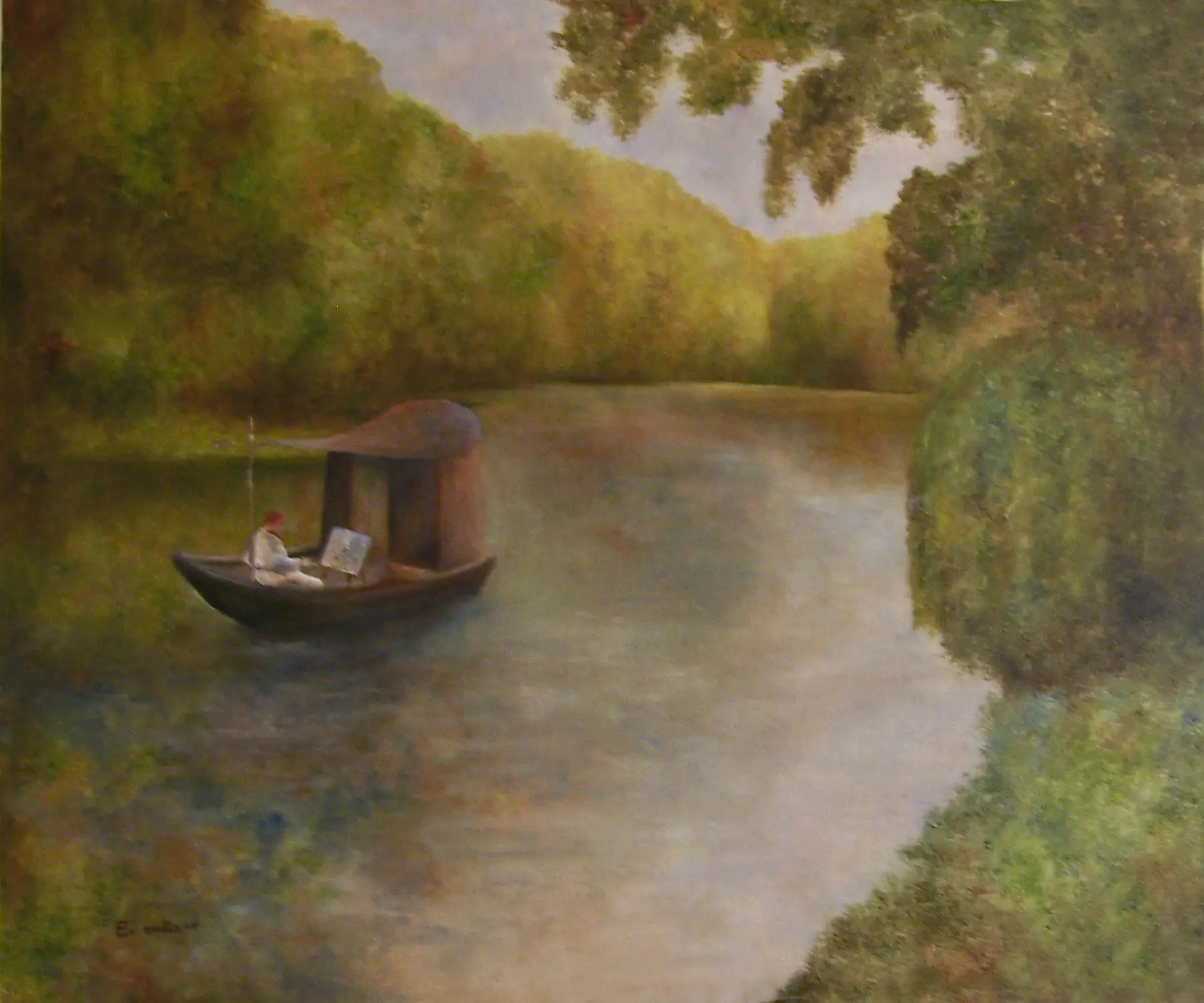 Monet's Boat Studio by Alberto Escamilla