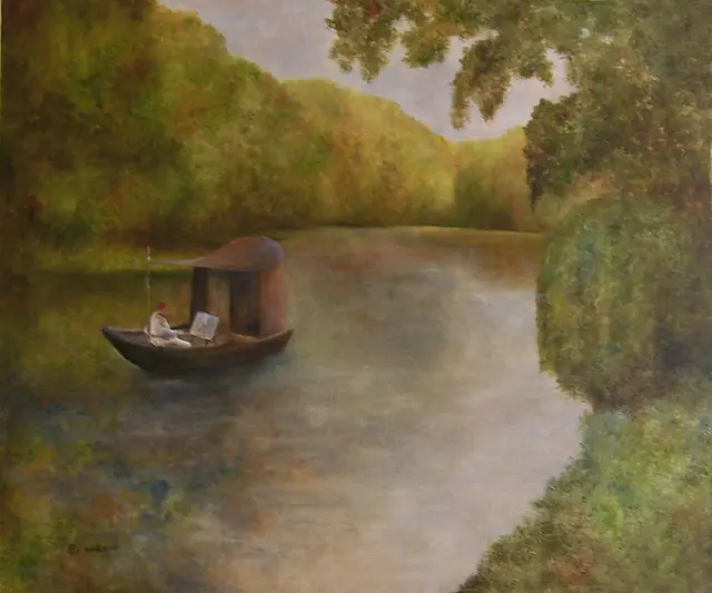 Monet's Boat Studio by Alberto Escamilla