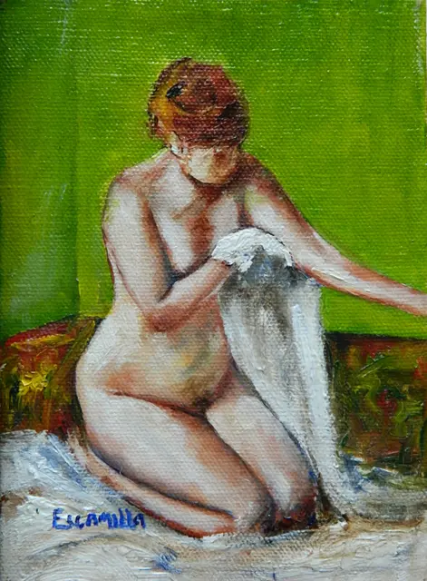 Drying Off on Blanket by Alberto Escamilla