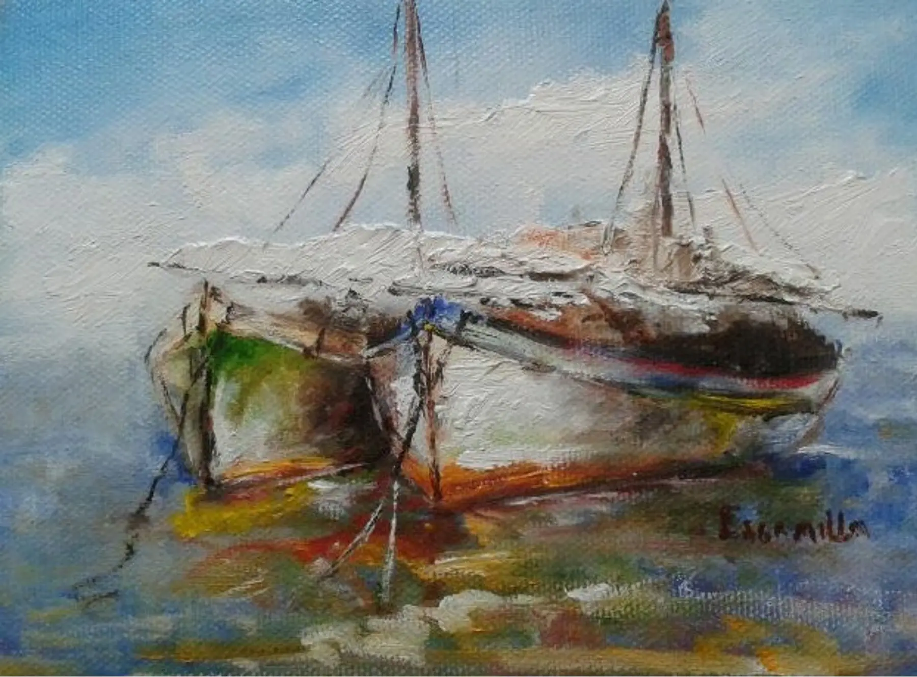 Docked Boats by Alberto Escamilla
