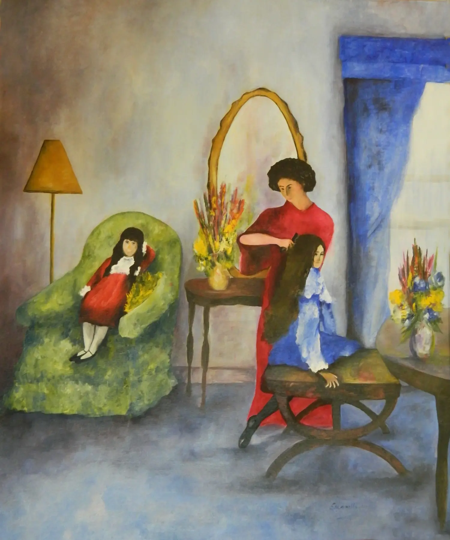 Mother and Two Daughters by Alberto Escamilla