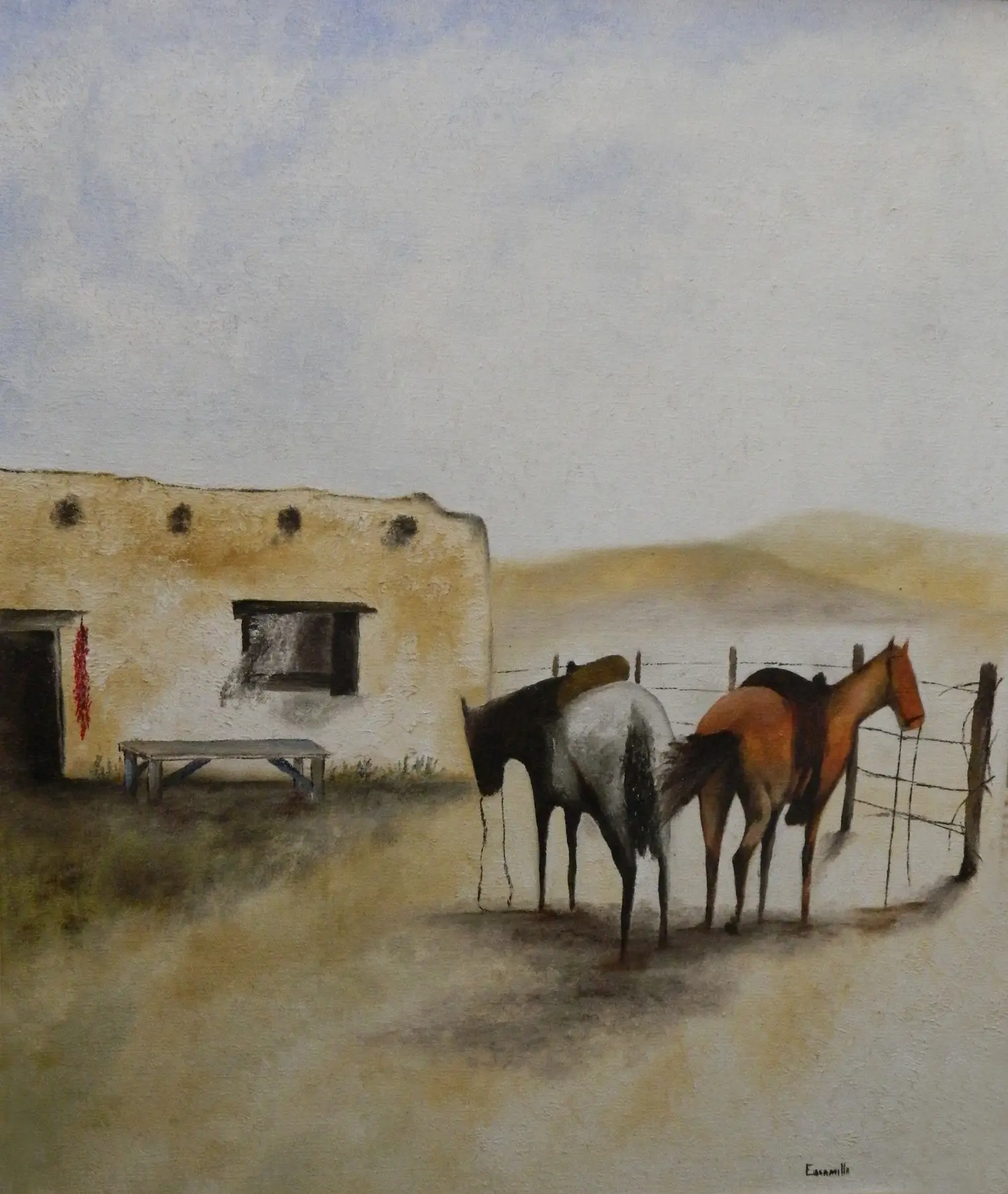 Horses Waiting by Alberto Escamilla