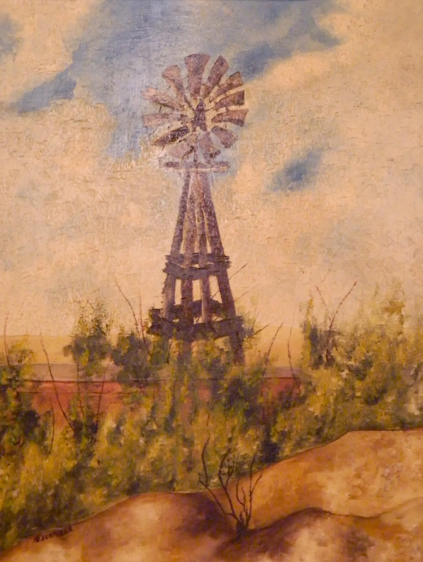 West Texas Windmill by Alberto Escamilla